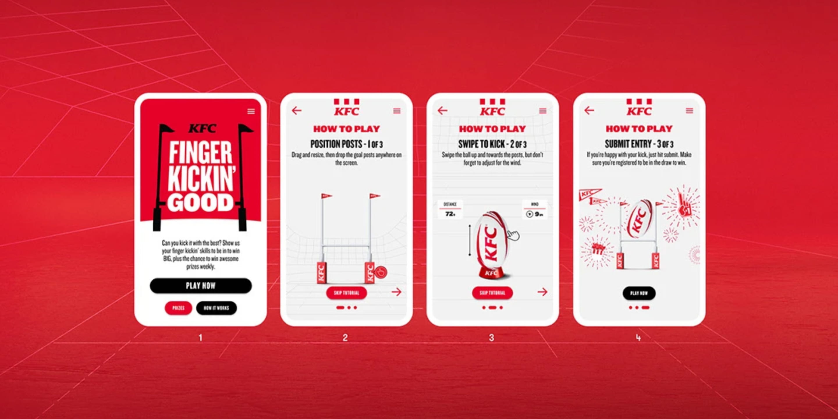 KFC campaign mobile experience
